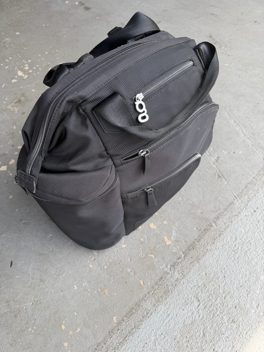 Black Men's Multi-Pocket Backpack - Unbranded